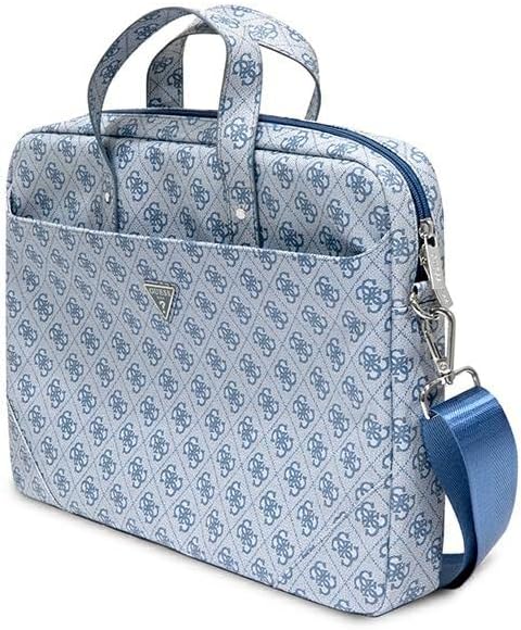 GUESS Unisex Saffiano 4g Hot Stamp Triangle Logo Tasche Blau, Blau