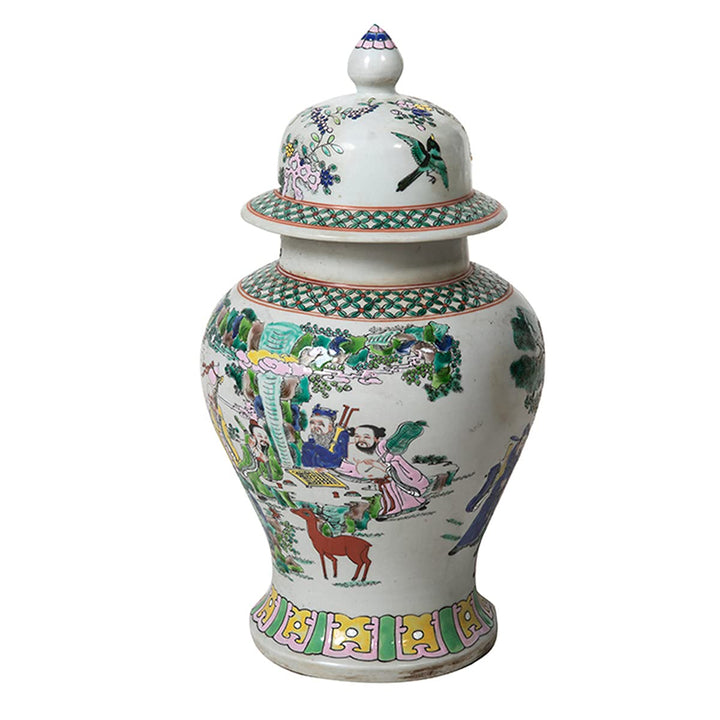 Yajutang Chinesische Porzellan Deckelvase41cm hoch Ø 23cm