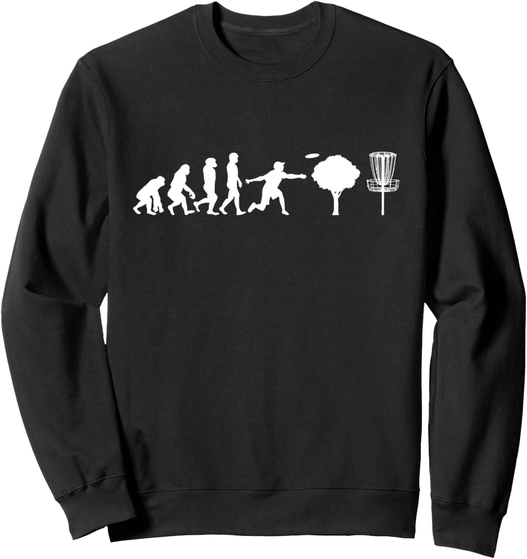 Disc Golf Funny Evolution Tree Design Sweatshirt