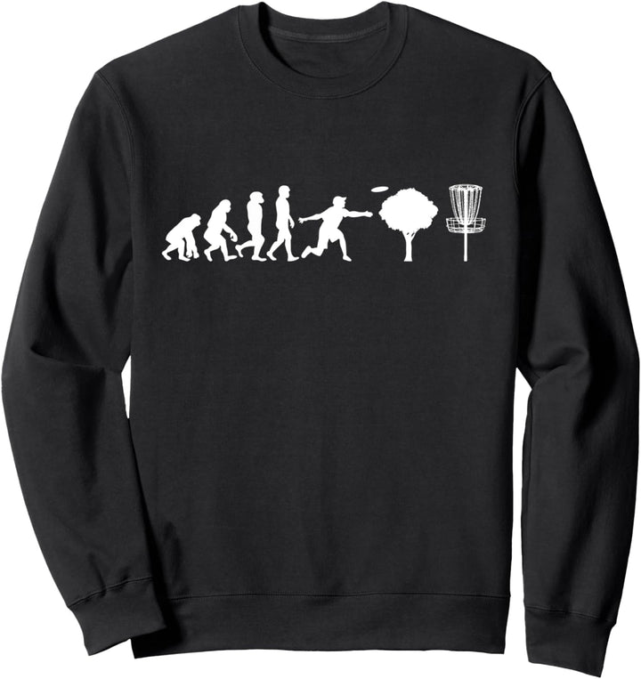 Disc Golf Funny Evolution Tree Design Sweatshirt