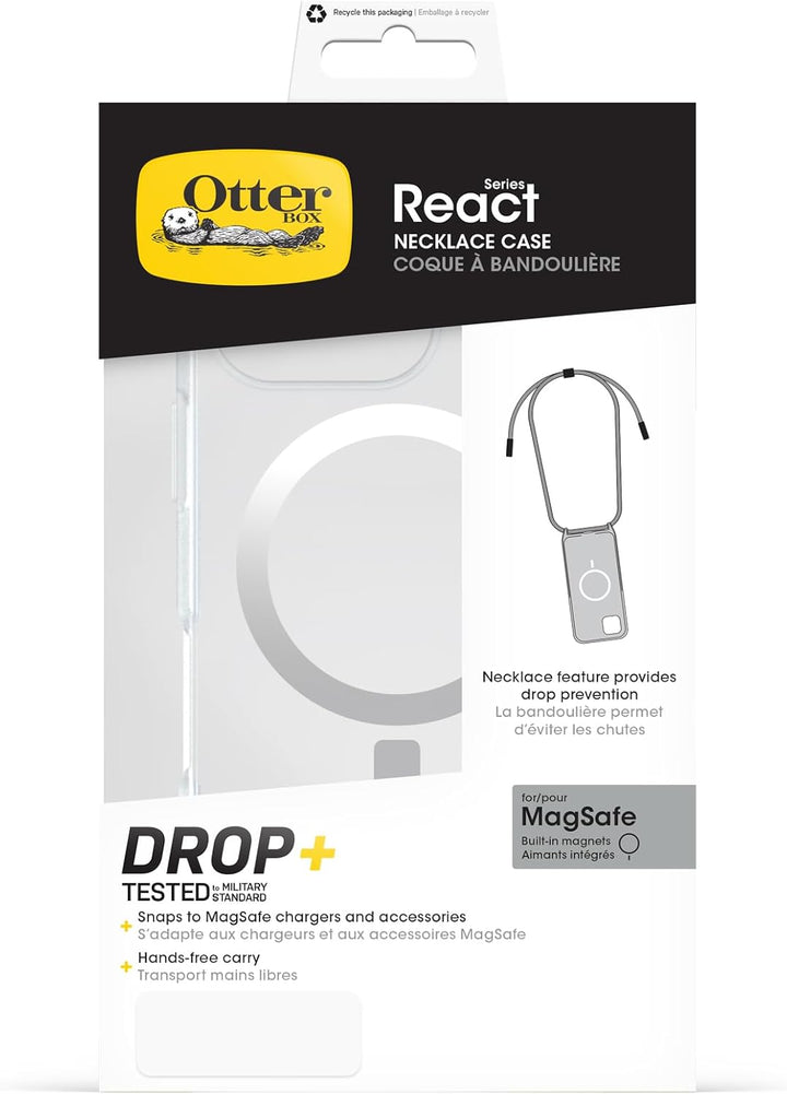 OtterBox React Necklace Hülle mit MagSafe für iPhone 16 Pro, ultraschlanke, schützende Hülle mit Ver
