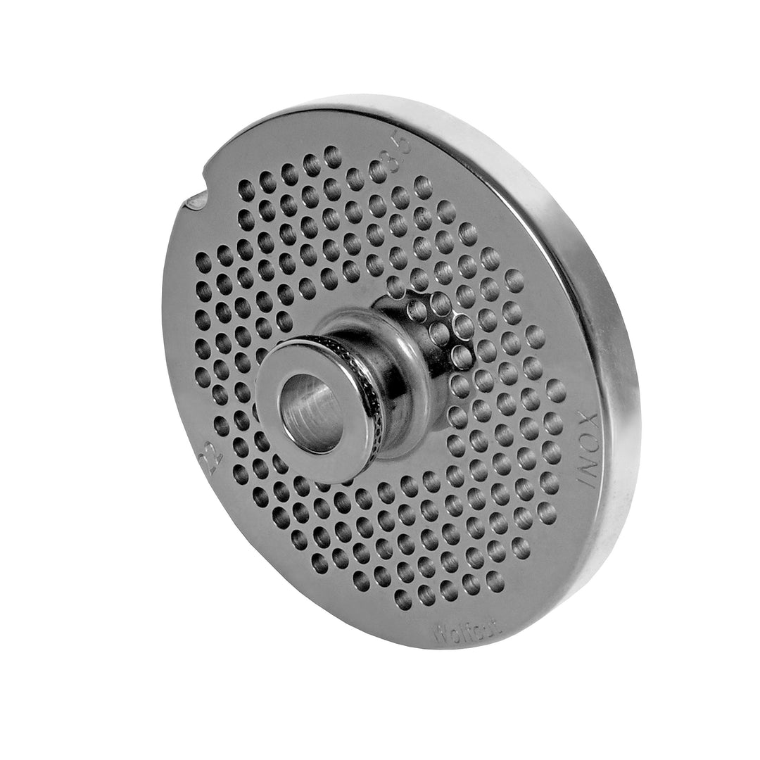 Wolfcut INOX Lochscheibe mit Nabe Gr. 22-3,5 MM Bohrung - kompatibel mit Fleischwolf Grösse 22