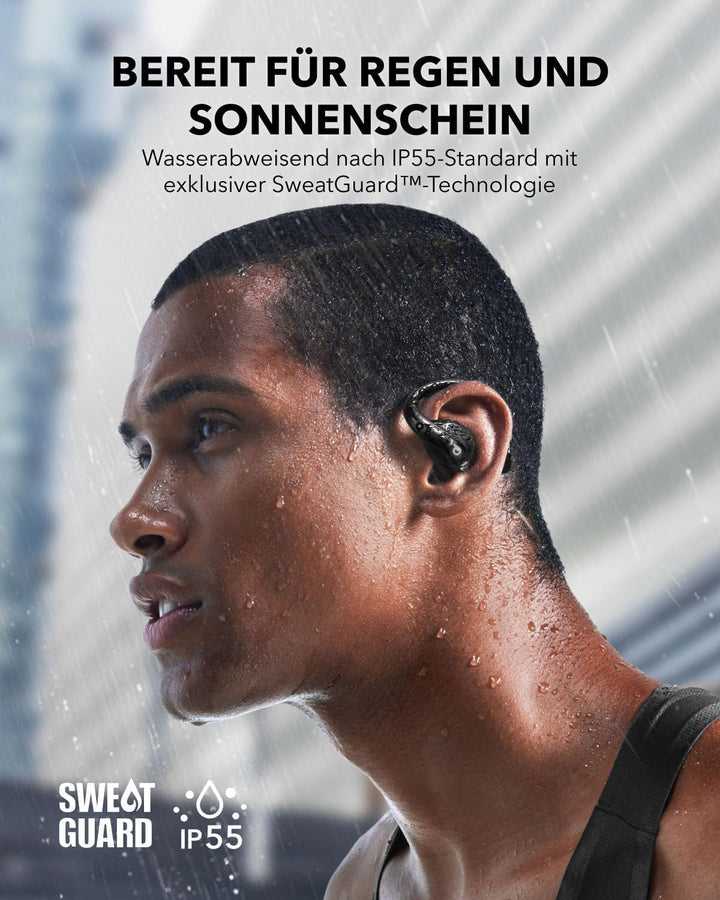soundcore by Anker AeroFit Pro Open-Ear Headphones, Ultra Light, Ergonomic Design, Intense Sound LDA