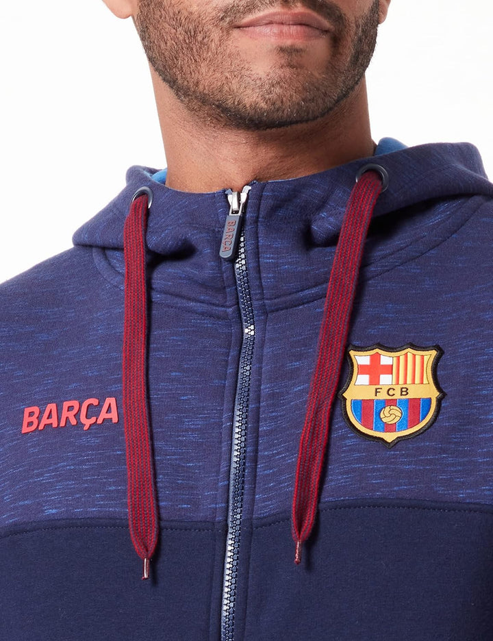 FCB Herren Kapuzenpullover M Marineblau, M Marineblau