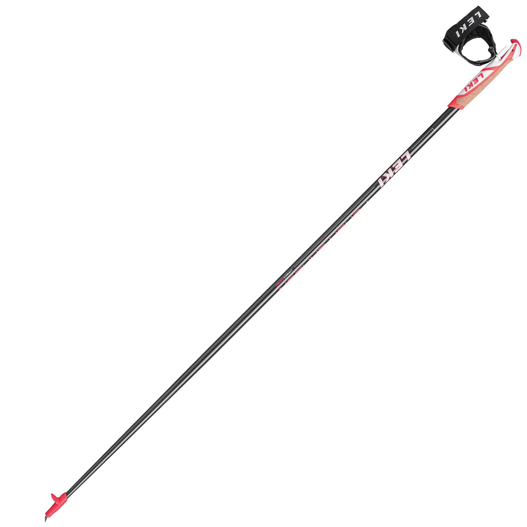 LEKI Flash Carbon Nordic Walking Stöcke 125 Schwarz, 125 Schwarz
