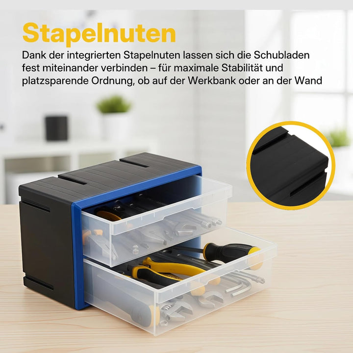 NORTHSKY Kleinteilemagazin Organizer (2 Schubladen), 2 Schubladen