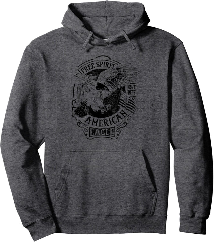 American Eagle - Motorradfahrer und Biker Pullover Hoodie