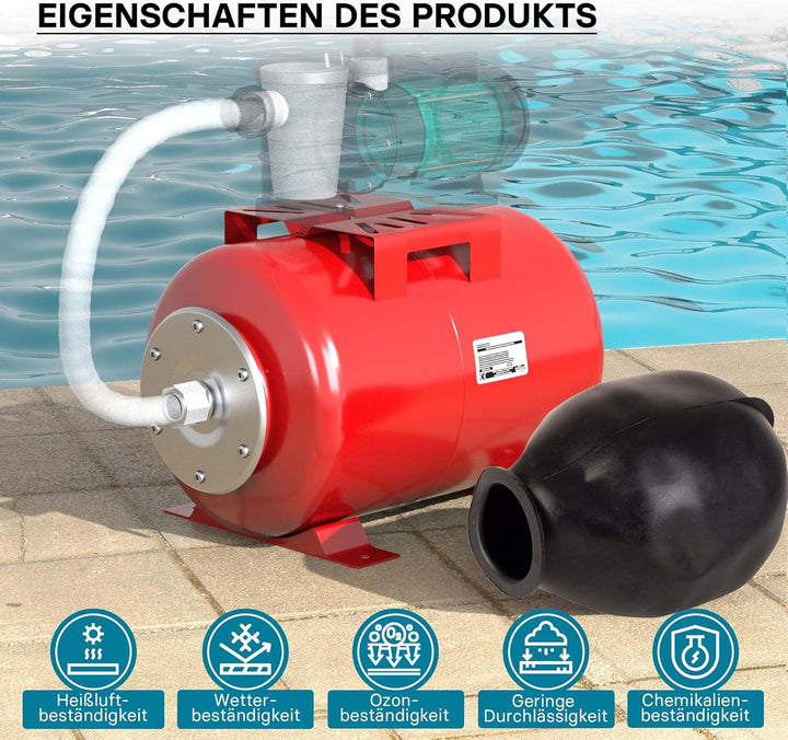 Ausdehnungsgefäss 100L für Hauswasserwerke und Druckerhöhungsanlagen mit EPDM Membran für Trinkwasse
