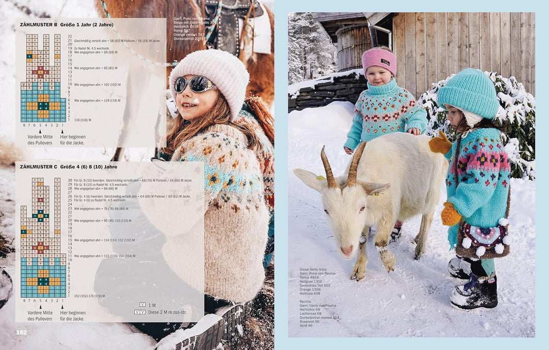 Einfach nordisch stricken Kids: Warme Wilderness Sweater für Kinder. Für Jungs und Mädels von 1-12 J