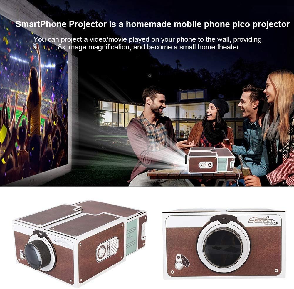 Handy-Projektor, Smart Portable Beamer Zweite Generation, DIY-Projektor Heimkino