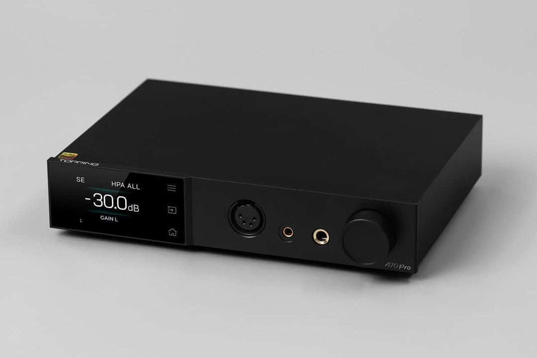 Topping A70PRO Amplifier Fully Balanced R2R Volume Control Module Headphone Amp (Black), Black