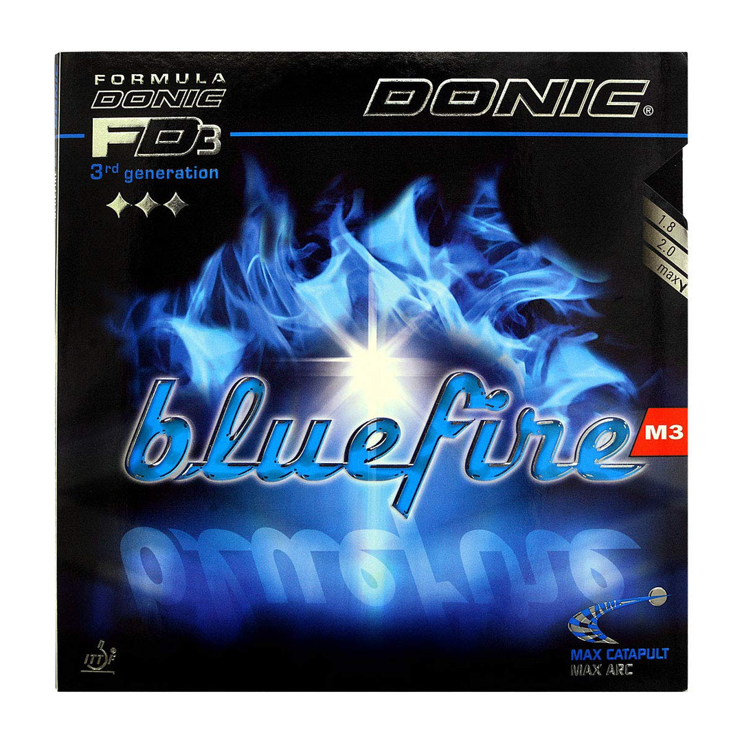 DONIC Bluefire M3 Tischtennis-Belag Schwarz max, Schwarz max