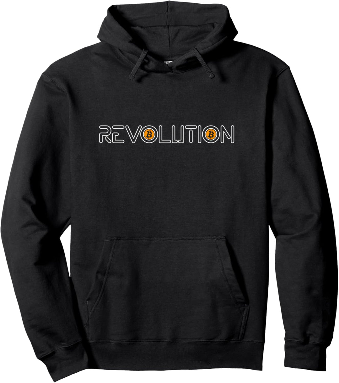 Revolution Bitcoin Crypto Currency Blockchain Pullover Hoodie