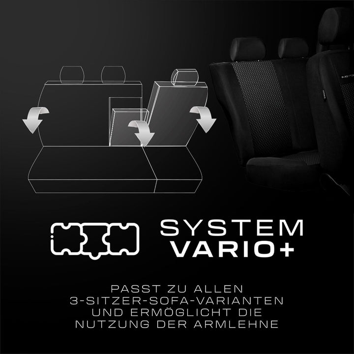MOTOS Universal-Sitzbezüge Auto für Ford Mondeo Autositzbezüge mit aktivem Airbag-System, dreilagige