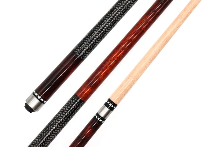 Billardqueue Spear JDH - 2-teilig, 146cm, Radial Joint Verschluss Braun, Braun