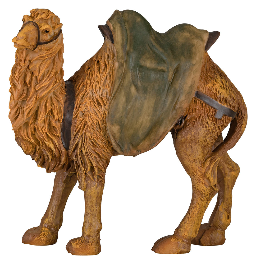MaMeMi Krippenfigur Kamel [Höhe ca 9,5 cm, handbemalt, aus Polyserin/Kunstharz] Krippentier/Krippenf
