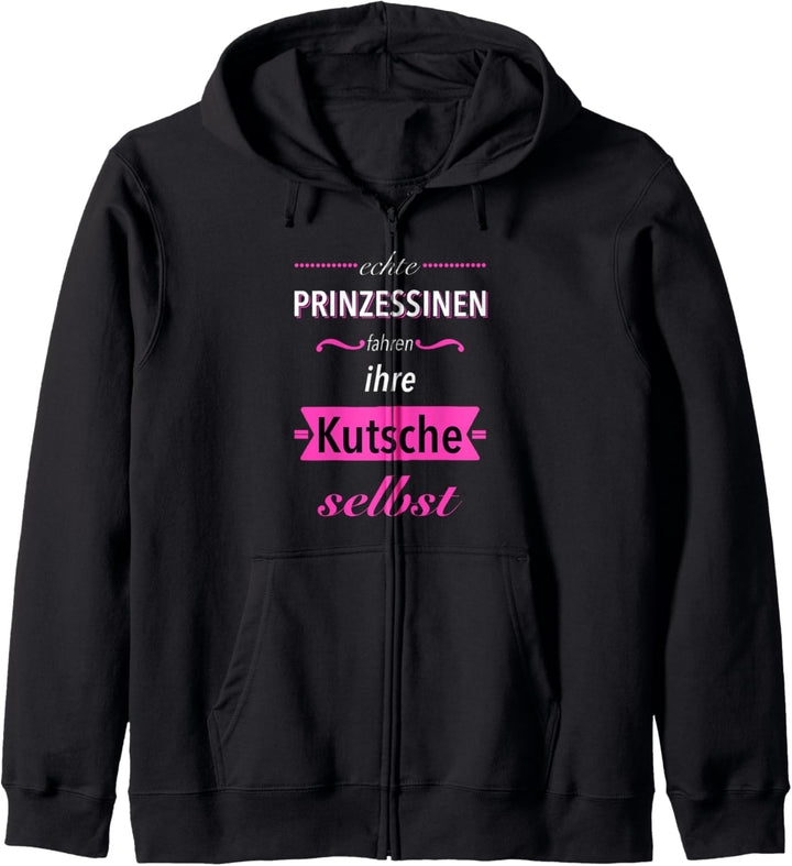 Pferdereiter Prinzessinnenwagen Kapuzenjacke