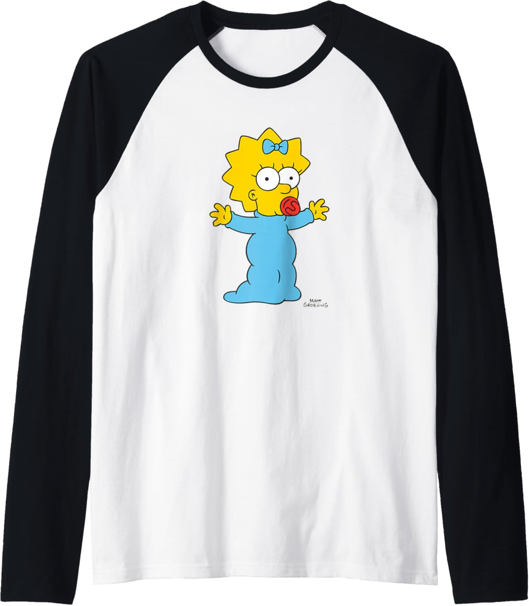 The Simpsons Maggie Needs A Hug Raglan