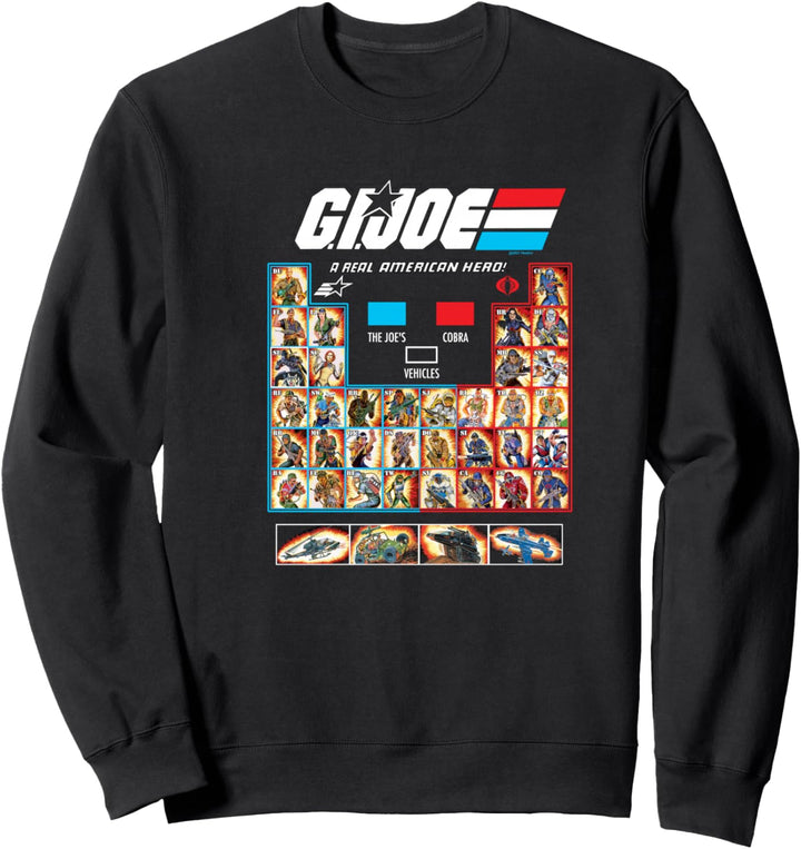 G.I. Joe Group Shot Periodic Roll Call Sweatshirt