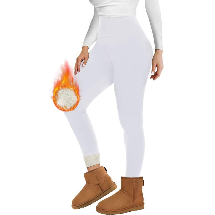 Missluck Thermo Leggings Damen Gefüttert Thermoleggings Verdickte Plüsch Thermohose Fleece Leggins W