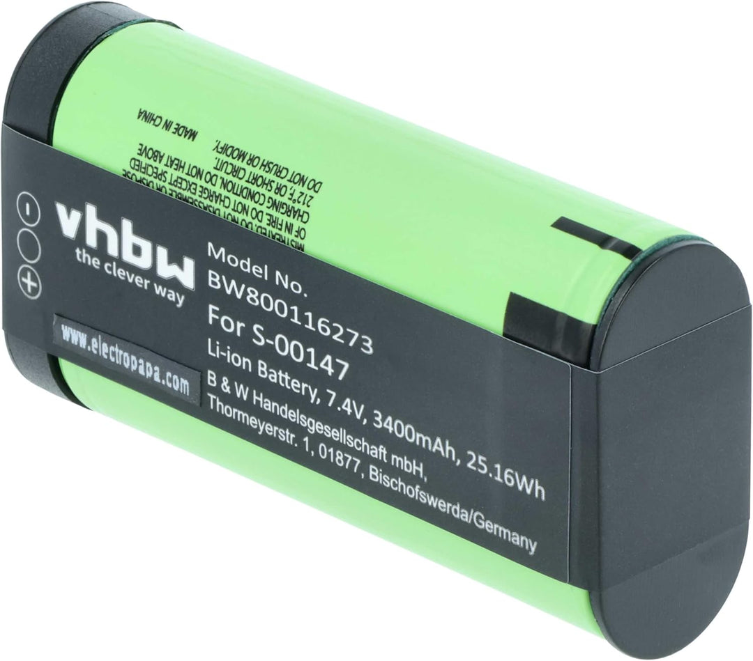 vhbw Akku Ersatz für Logitech 533-000116, 533-000138 für Lautsprecher Boxen Speaker (3400 mAh, 7,4 V
