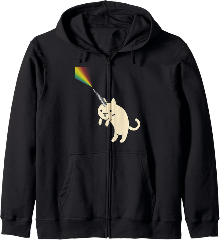 Kitty Einhorn Rainbow - New Pouncing Caticorn Kapuzenjacke