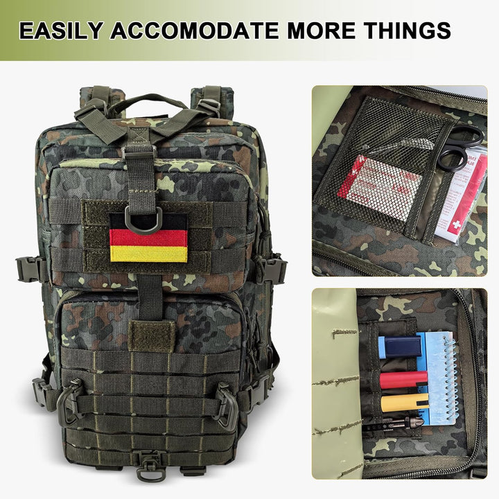 Militär Taktischer Rucksack Cooper Rucksack Armee Assault Pack 3 Tage Bug Out Go Bag Trekking Wander