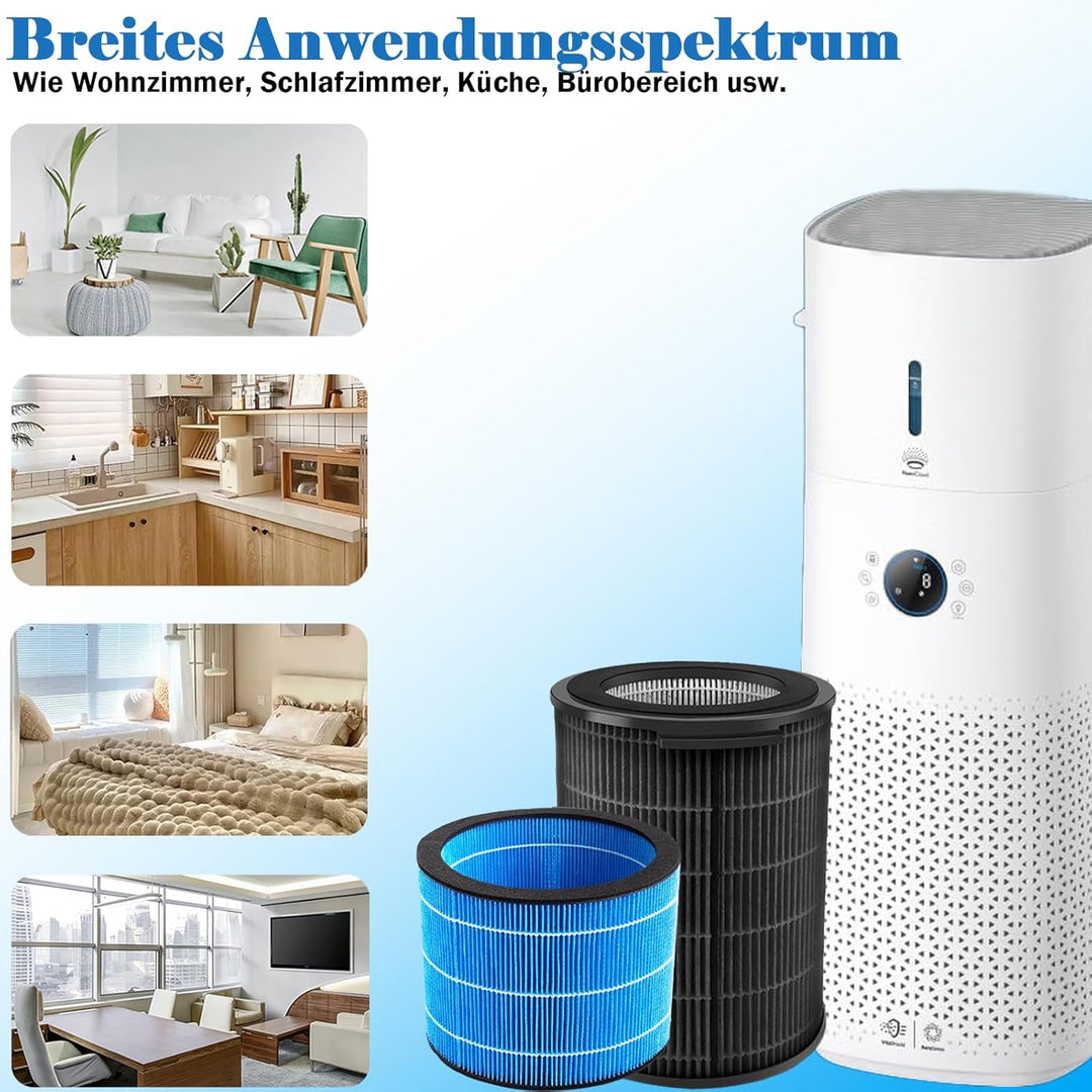 FY3437 FY3455 Ersatzfilter-Set für Philips AC3737/10 Series 3000 2-in-1 Luftreiniger und Luftbefeuch