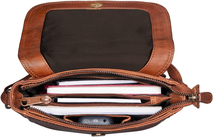 STILORD 'Elsa' Umhängetasche Damen Leder klein Handtasche Frauen Vintage kleine Damentasche Ausgehen