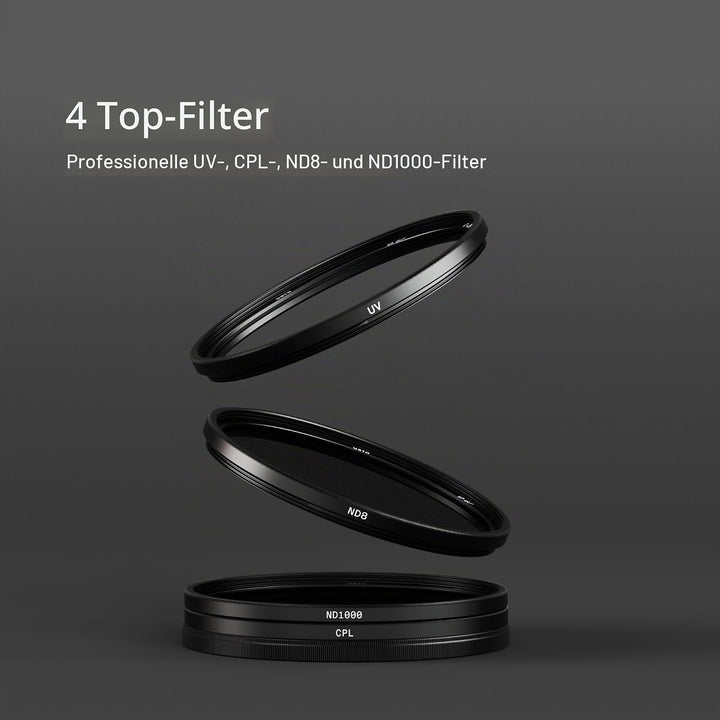 Urth 67 mm UV, Polfilter (CPL), ND8, ND1000 Filter Kit (Plus+) 67 mm Zum Einschrauben, 67 mm Zum Ein