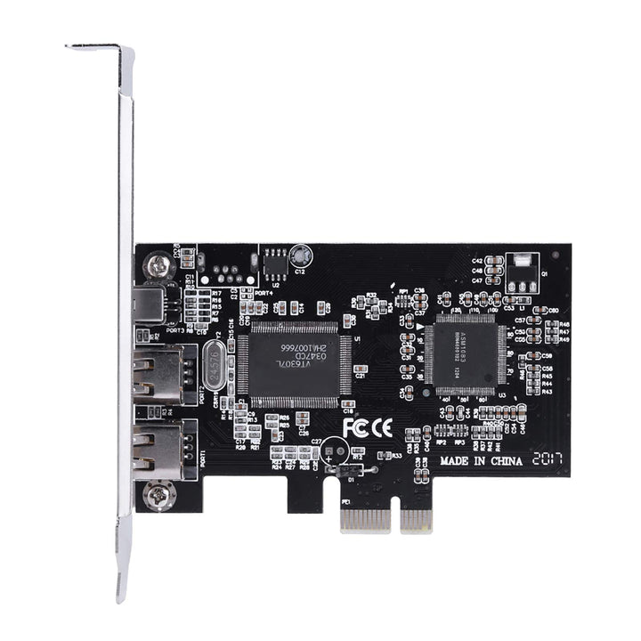 Cuifati PCIe Firewire-Karte für Windows 10, IEEE 1394 PCI Express-Adapter-Controller 4 Anschlüsse (3