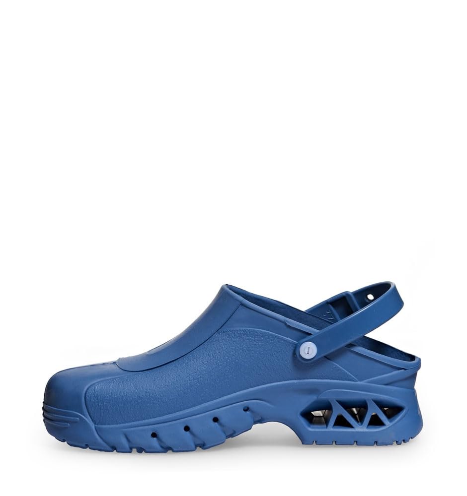 ABEBA 9610 AUTOKLAVIERBARE CLOGS Verstopfen, OB, A, E, SRC, Blau, Grösse 38 37/38 EU, 37/38 EU