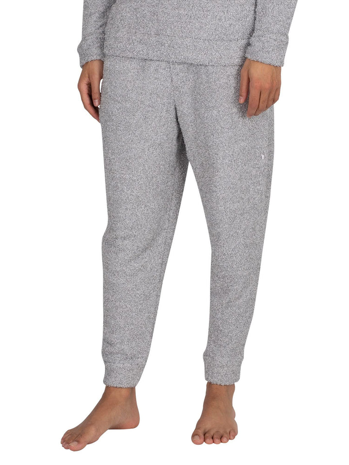 Calvin Klein Herren Lounge Jogginghose aus Plüsch, Grau, L