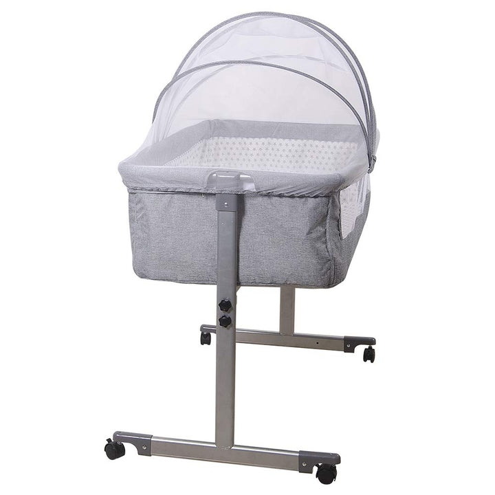 RELOVE Wiege mit Gittern, Wiege mit Gittern, Wiege mit Matratze, für Babys und Babys von Geburt bis