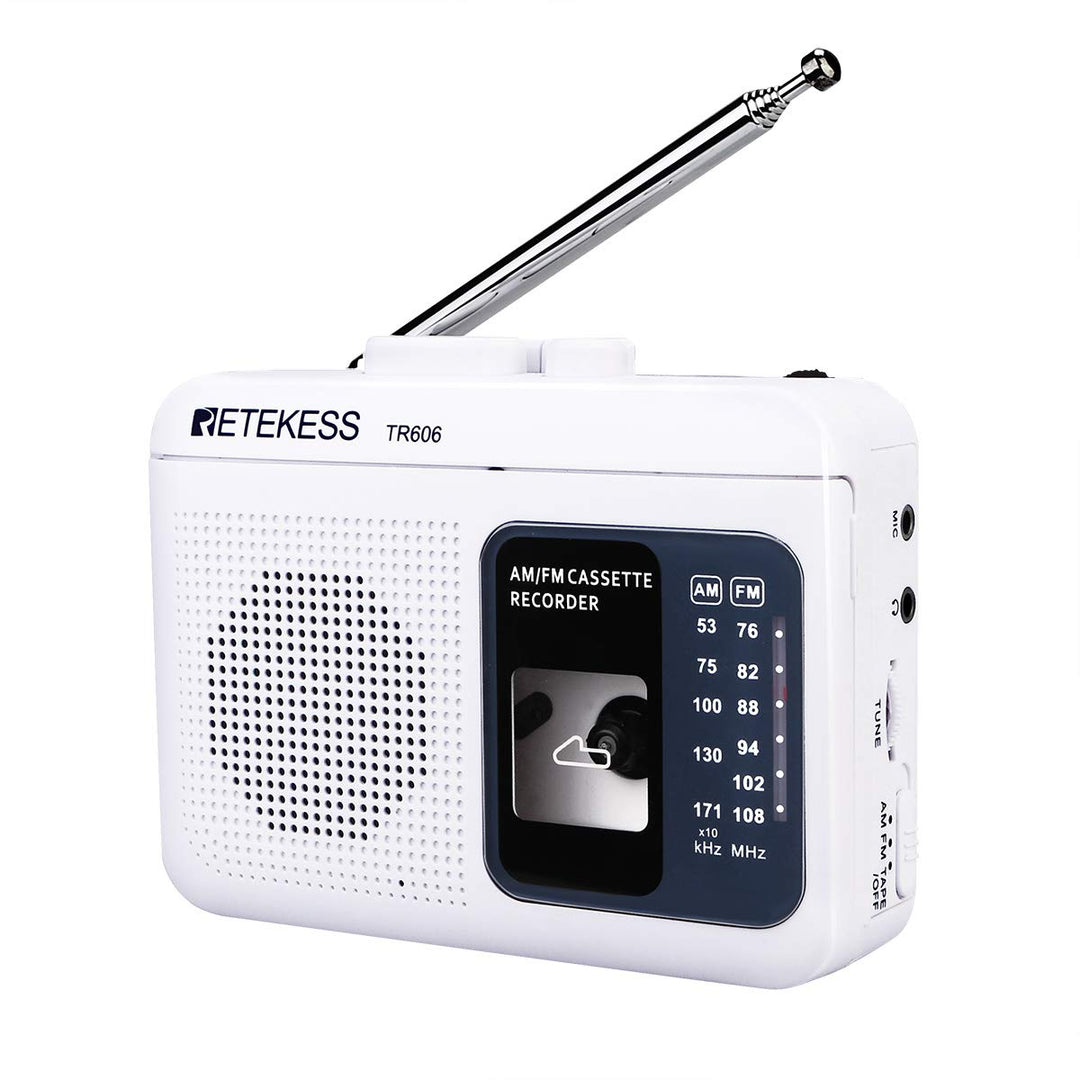 Retekess TR606 Tragbare Kassettenspieler und Tape Recorder Walkman, Kleines FM AM Radio, Walkman Kas