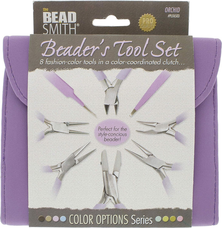 (Purple) - Fashion Colour Plier Set & , Clutch-orchid - PLFAS03 Violett, Violett