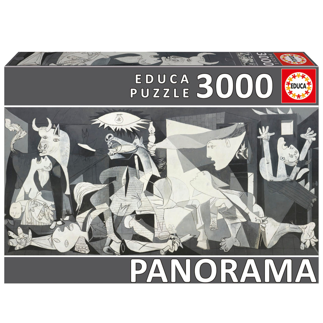 Educa 11502, Guernica, 3000 Panorama Teile Puzzle für Erwachsene und Kinder ab 14 Jahren, Pablo Pica