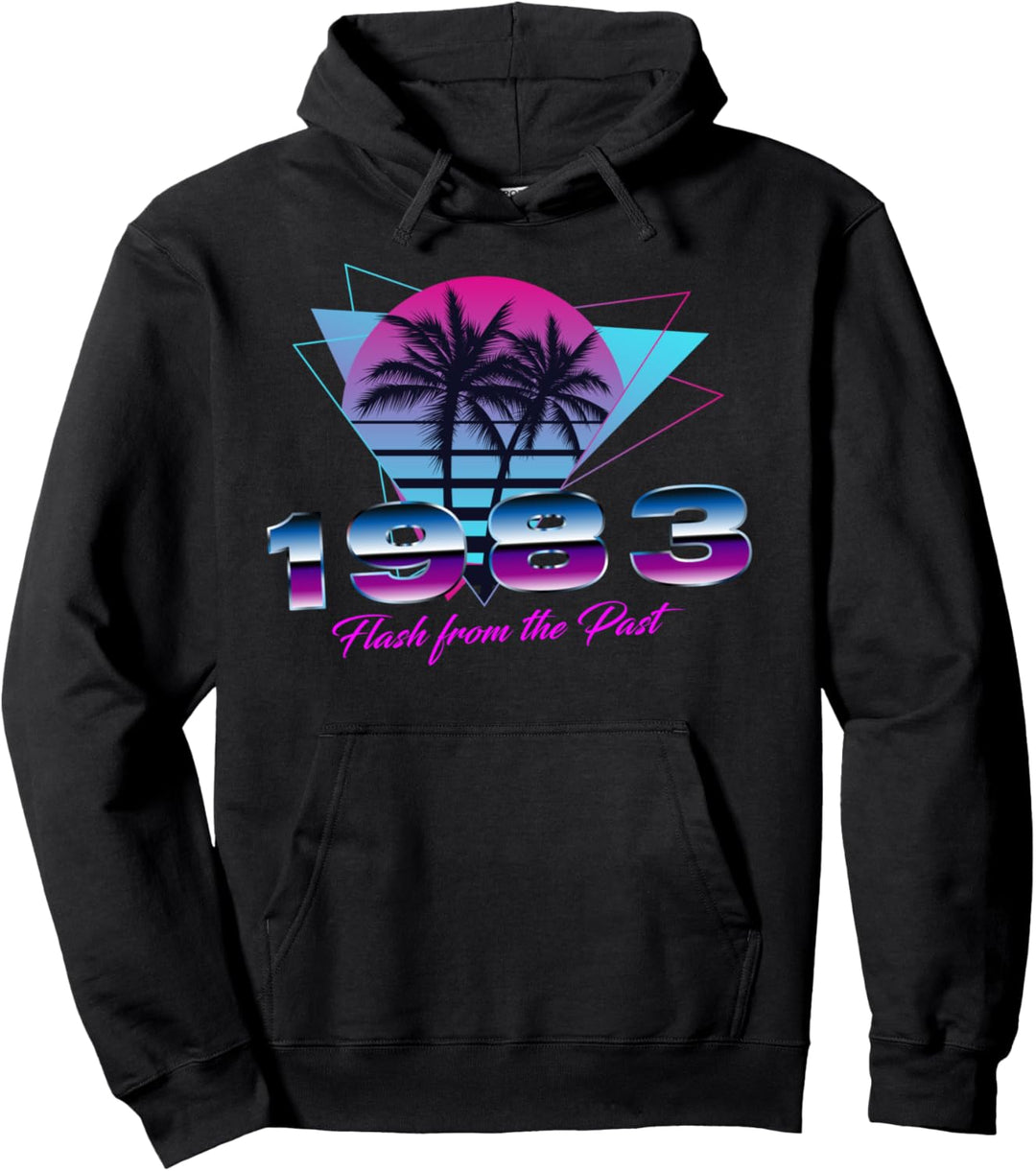 38 Jahre alt Geschenke Retro 1983 80er Synthwave 38. Geburts Pullover Hoodie