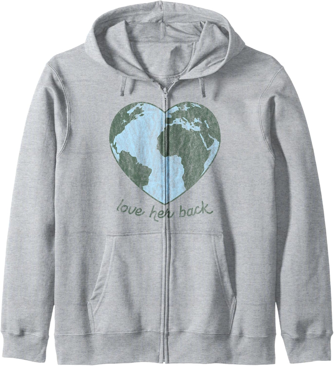 Trendy Earth Heart Kapuzenjacke