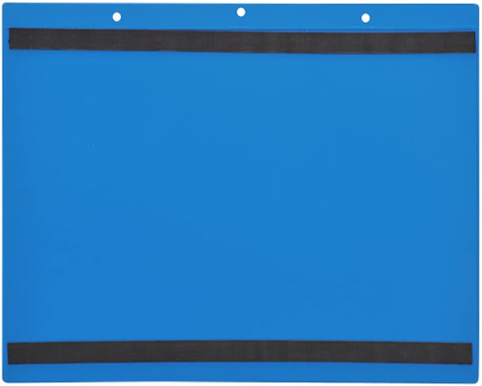 Magnettasche mit 2 Magnetstreifen A4 quer, 25 Stück Blau