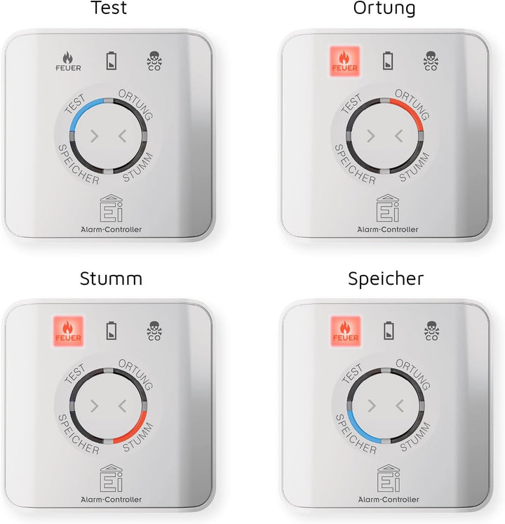 Ei Electronics Ei450 Alarm-Controller, Fernbedienung für funkvernetzte Rauch-, Hitze- und Kohlenmono