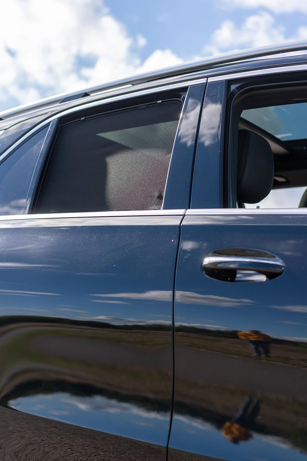 Satz Car Shades (Hintertüren) kompatibel mit Mercedes GLE (W167) 2019- (4-teilig)