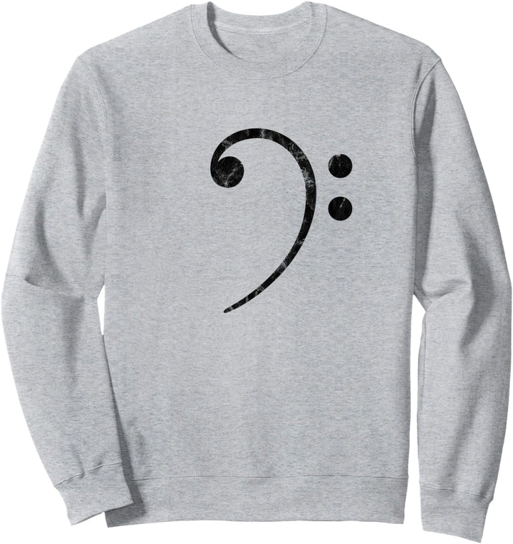 Bassschlüssel Musik Symbol Bassist Musiknoten Band Musiker Sweatshirt