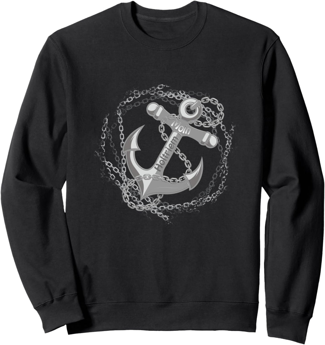 Moin Holtriem mit Anker für Strandurlaub an Küste und Meer Sweatshirt