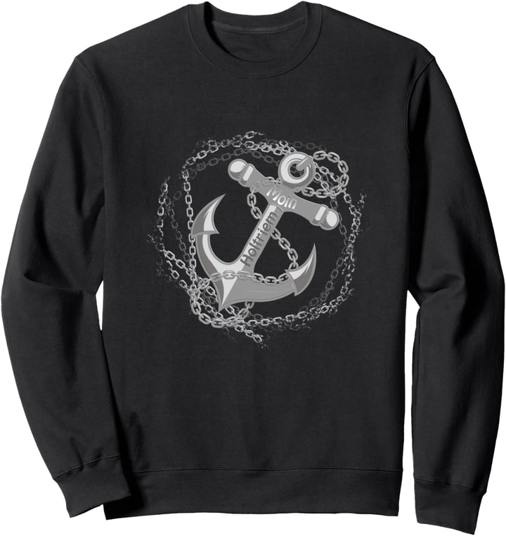 Moin Holtriem mit Anker für Strandurlaub an Küste und Meer Sweatshirt