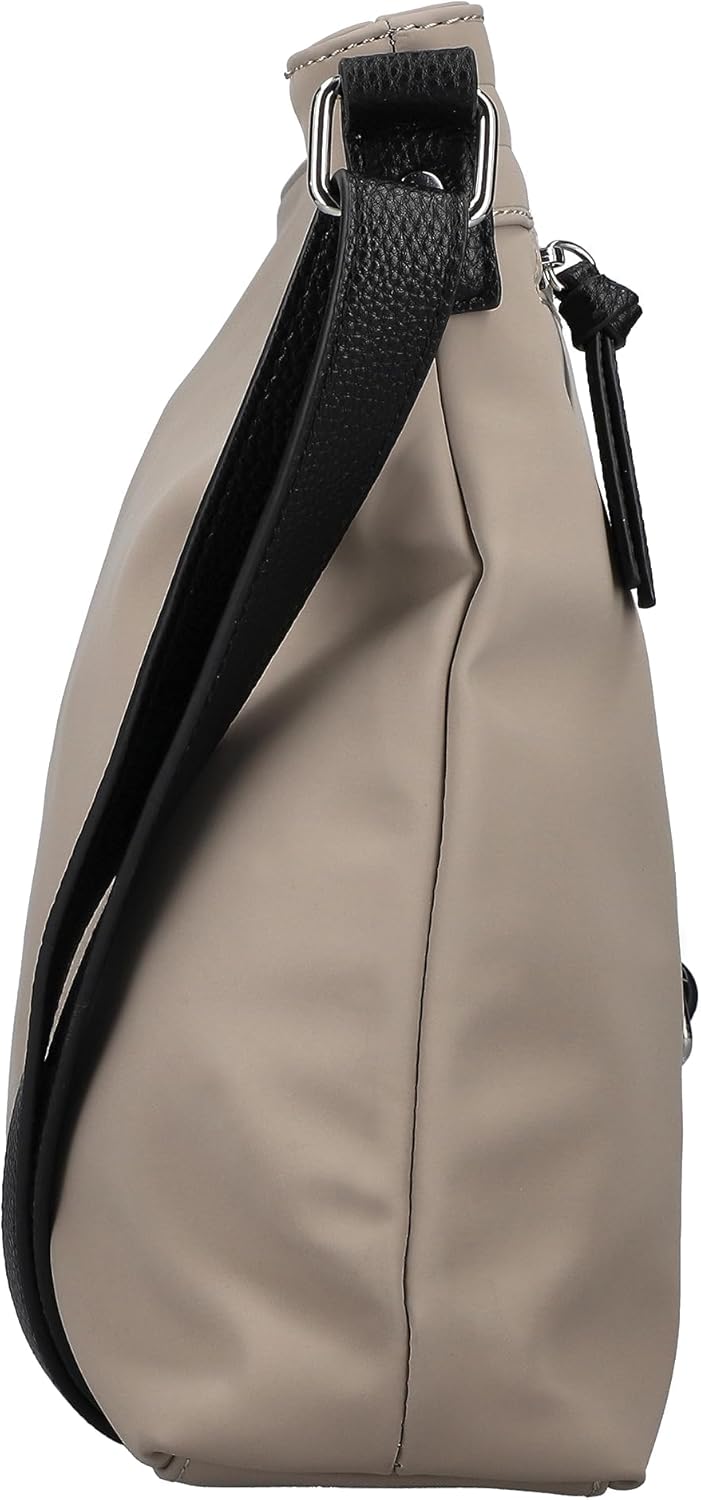 Rieker Damen H1526 Umhängetasche, Beige, S