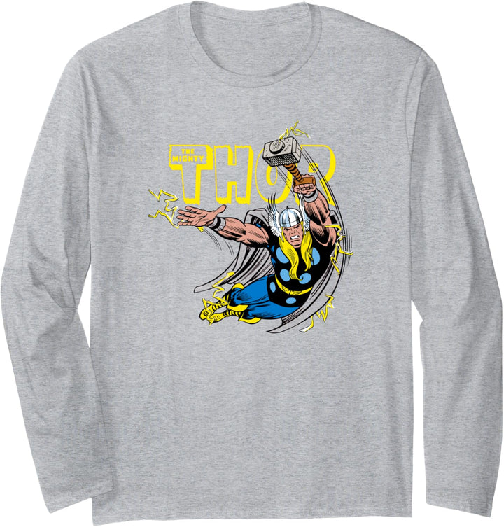 Marvel Thor Classic Retro Comic Langarmshirt