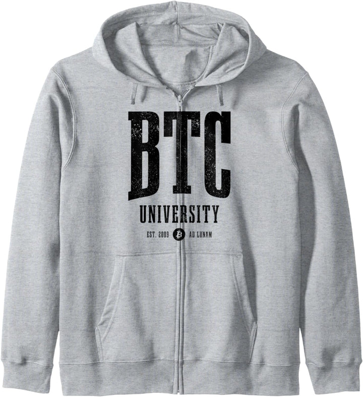 Bitcoin BTC Universität EST. 2009 Crypto Trader Kapuzenjacke