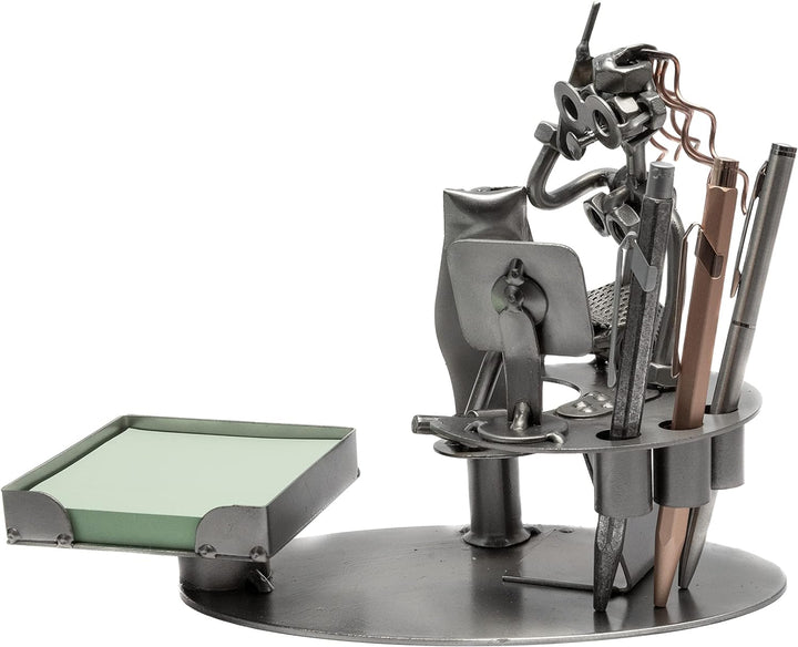 STEEMO Schraubenmännchen - Schrauben-Lady Büro Managerin Schreibtisch-Deko Geschenk 22x10x16 cm