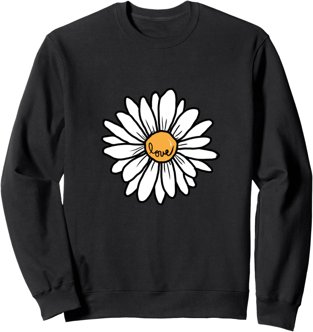 Gänseblümchen-Blumen-Blumengrafik Daisy Flower Sweatshirt